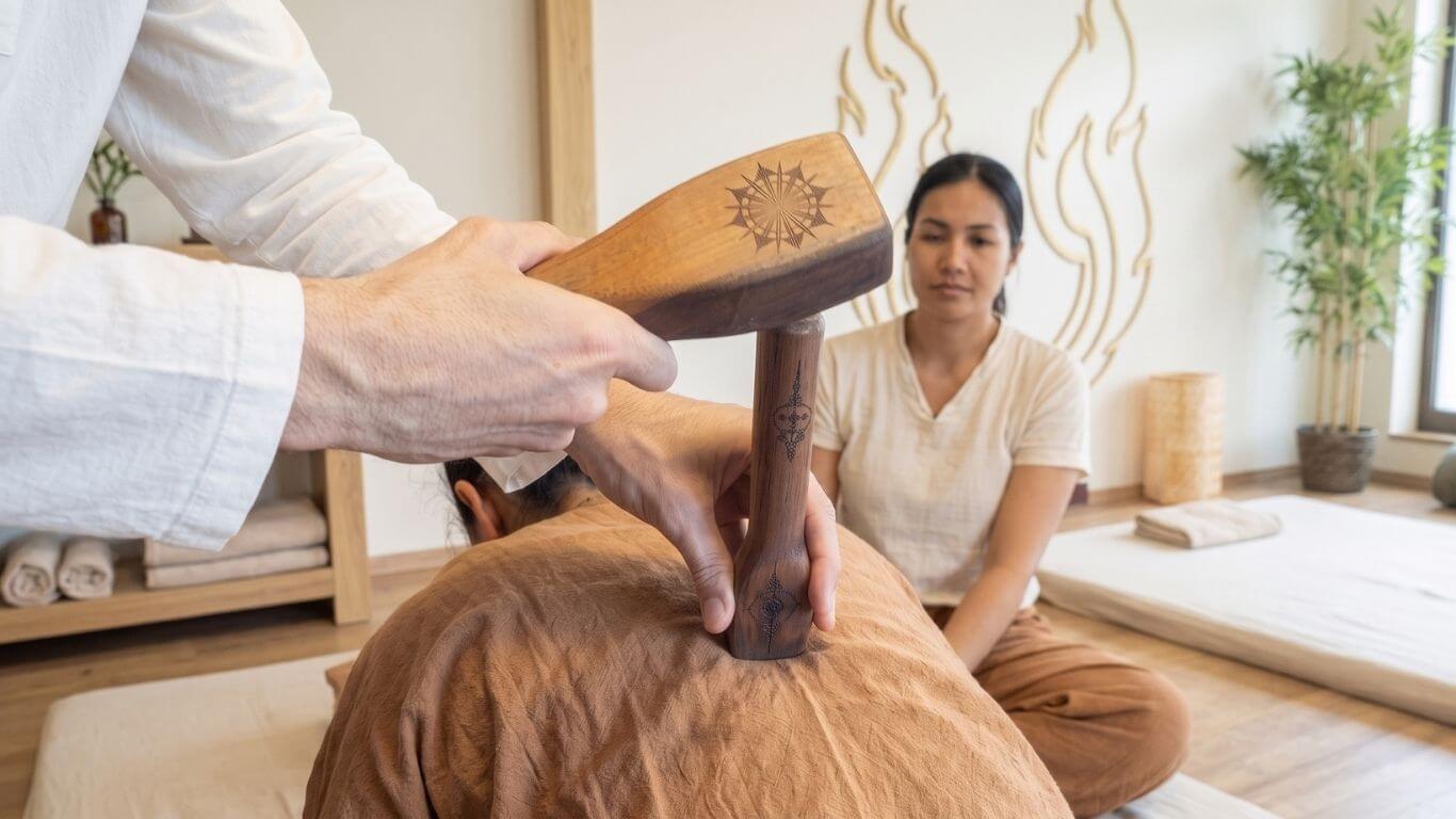 Formation Tok Sen — apprentissage de la technique traditionnelle avec outils en bois